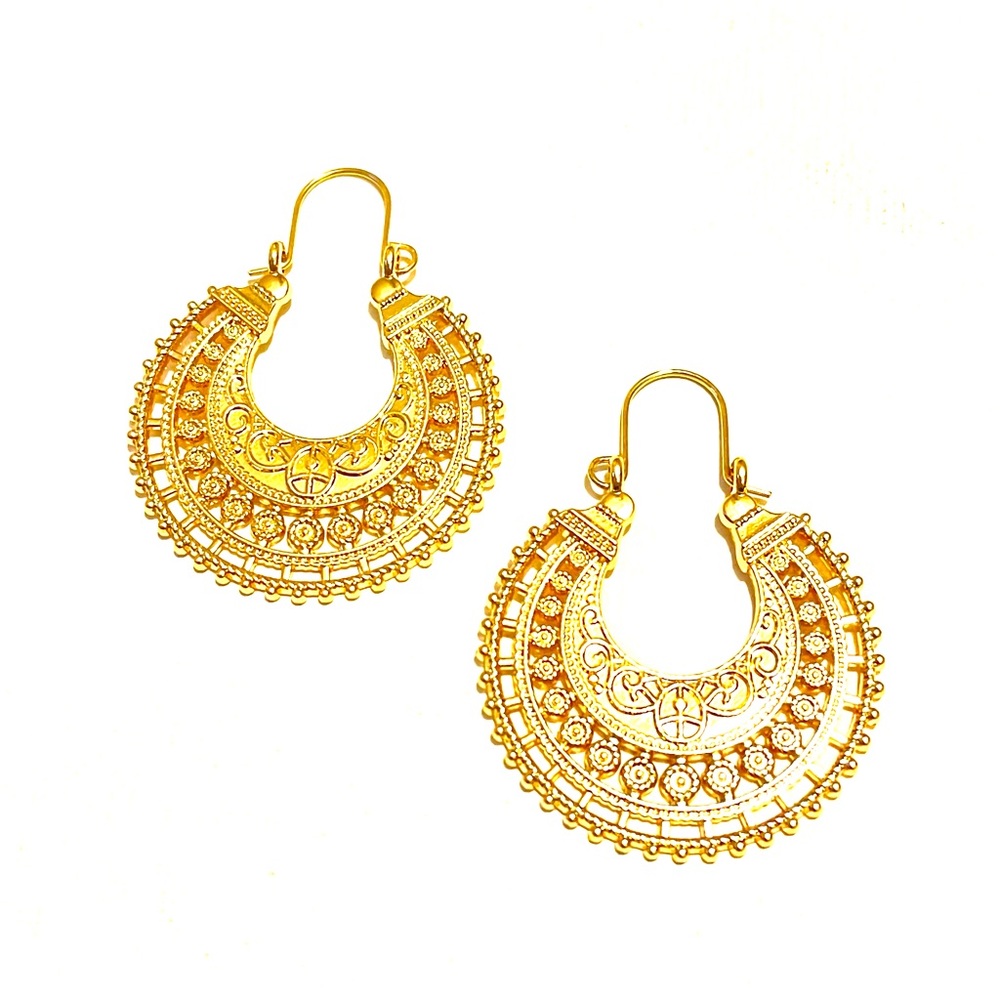 Circular Boho Design Hoops